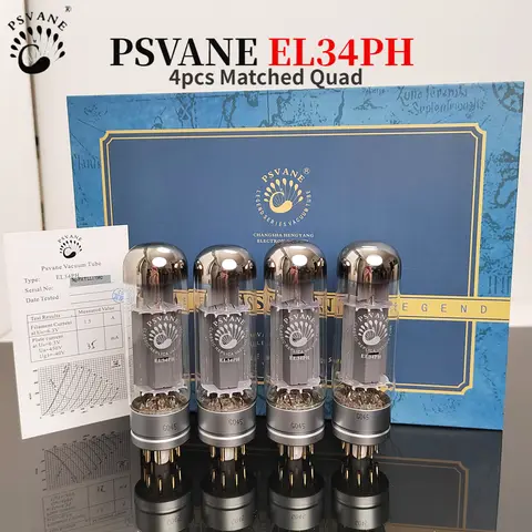 PSVANE EL34PH aggiornamento del tubo del vuoto EL34C EL34B 6 p3p 6 ca7 6 v6 KT66 UKEL34 Kit amplificatore del tubo della valvola Audio HIFI partita fai da te Quad