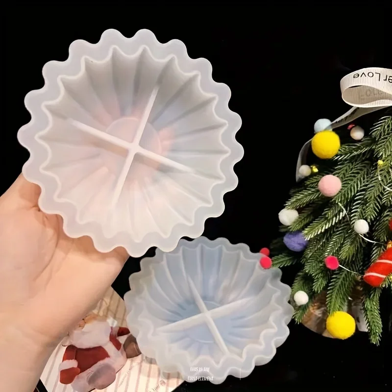Schüssel Harz Aufbewahrungsbox Silikonform, einzigartiger Behälter für Schmuckhalter Kerzengefäß Epoxidharz Beton Zement DIY Kunst – Detail 9