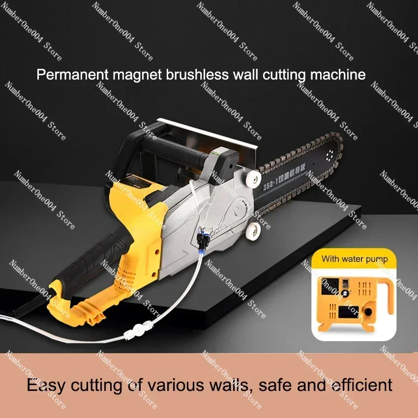 High Power Multifunctional Concrete Wall Cutting Machine Electric Chain Cutting Saw Brushless Diamond Stone Cutting Machine 220V