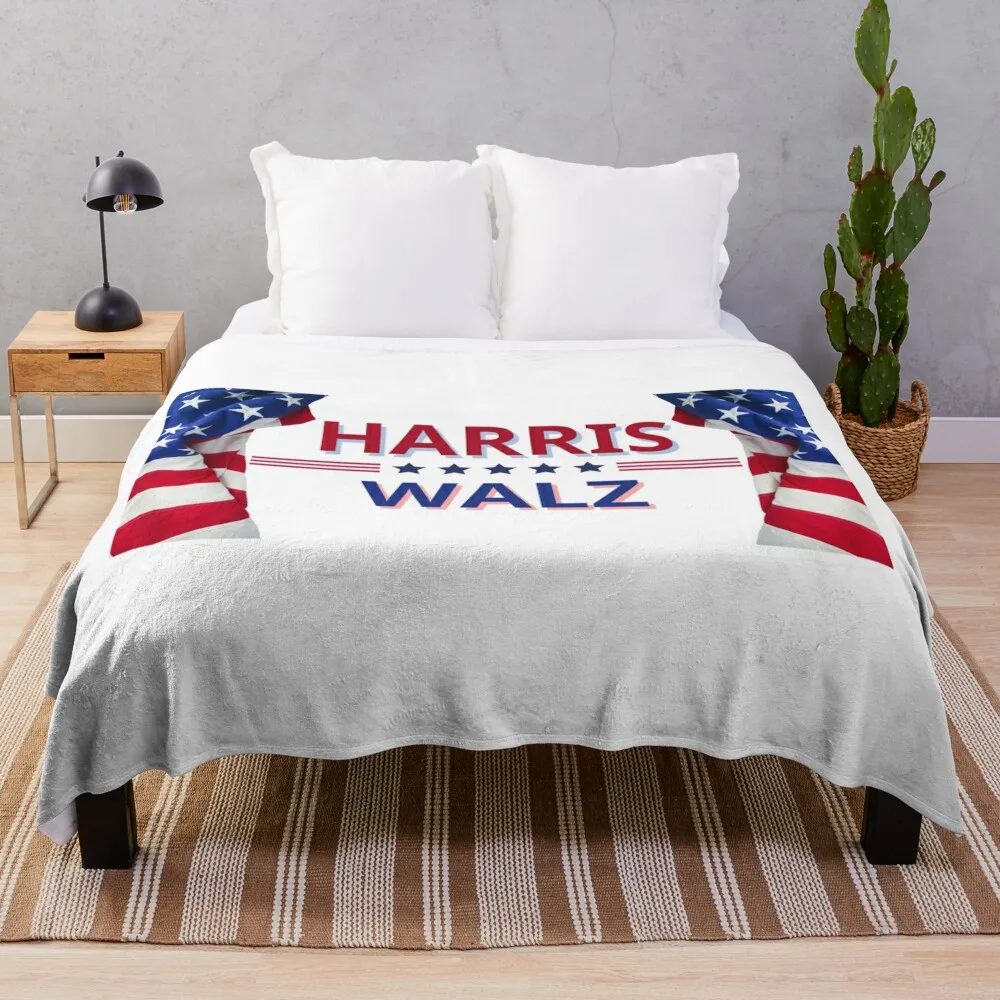 HARRIS WALZ Throw Blanket sofa bed Warm Blankets For Sofas bed plaid Blankets