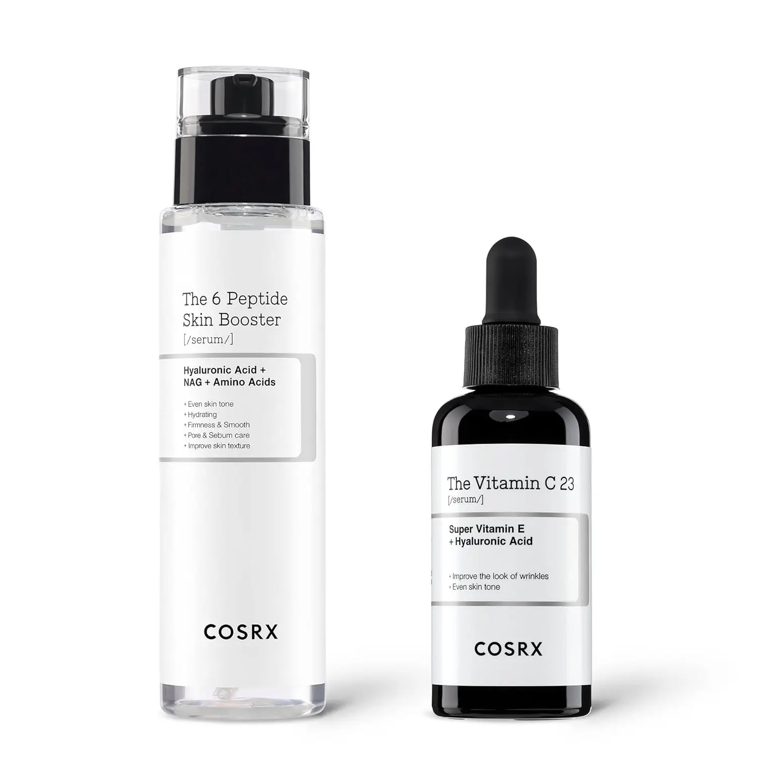 COSRX Vitamin C 23% Peptide Booster Set- Radiance Boosting Kit with Vitamin C, Vitamin E, Hyaluronic Acid, & 6 Peptides