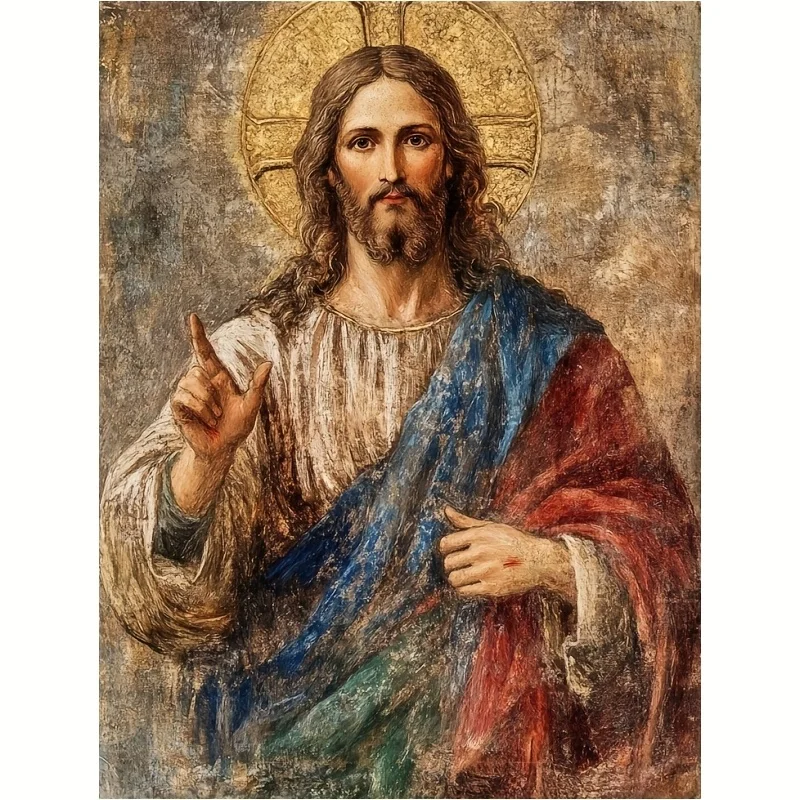 Puzzle de peinture à l'huile religieuse vintage Jésus-Christ 500-2000 pièces, portrait de la foi chrétienne, décoration intérieure pour adultes, prière