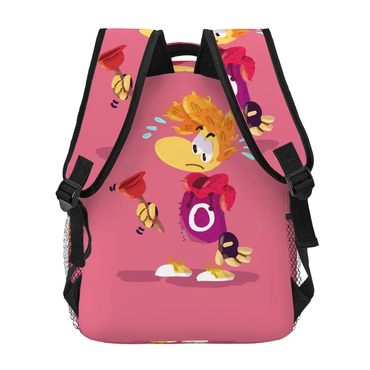 حقيبة ظهر Rayman Legends رائجة البيع Daypack ذات سعة كبيرة للأطفال حقيبة كتب مدرسية حقائب كتف للرجال والنساء