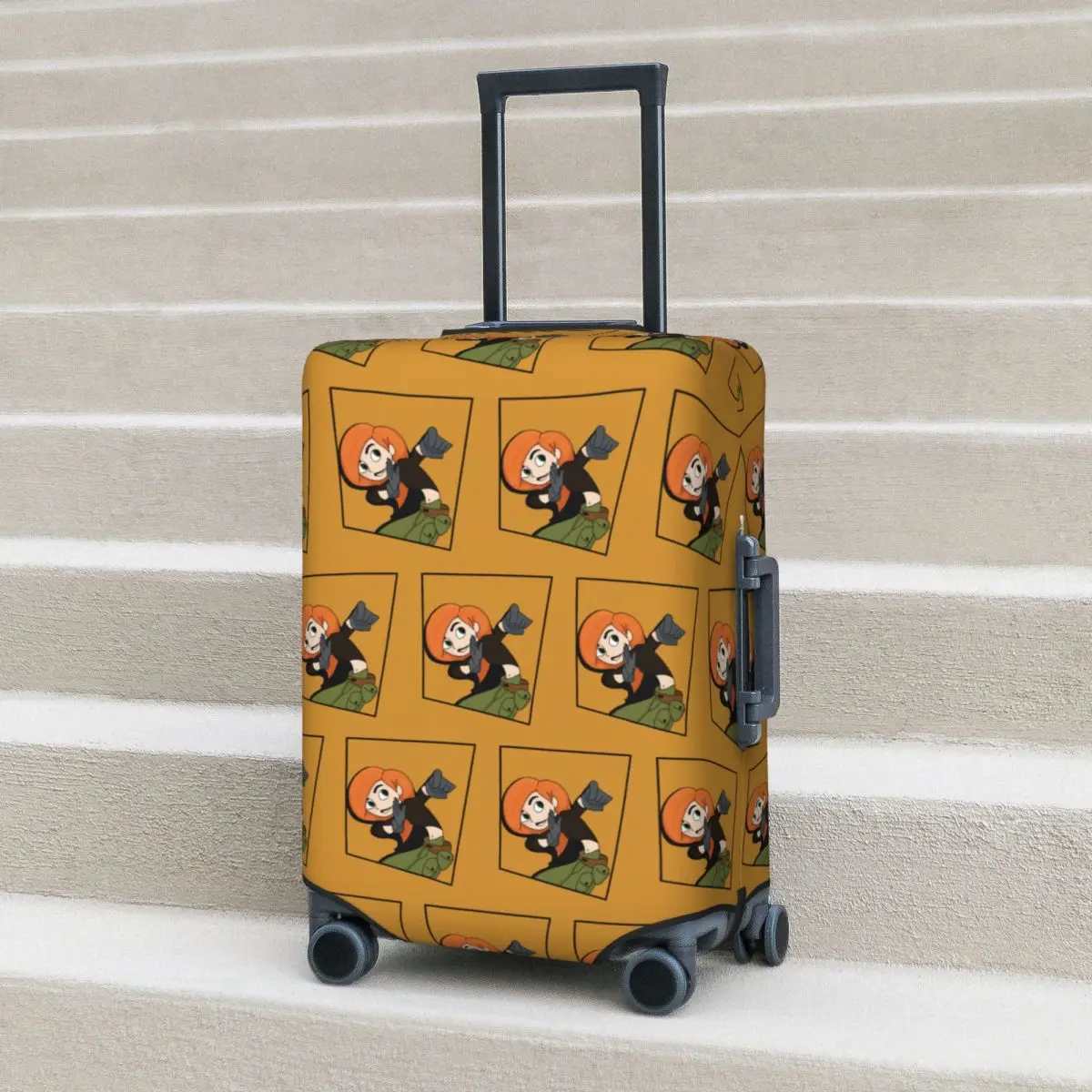

Kim Possible - Comic Panel Style Suitcase Cover Protection Elastic Trip Luggage Protector Covers for 18-32 Inch
