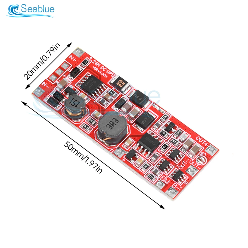 12V/15V 24W 1A 18W 0.5A UPS Power Supply Module Uninterruptible Power Control Board 2S V4.0CN Charging Step Up Protection Module