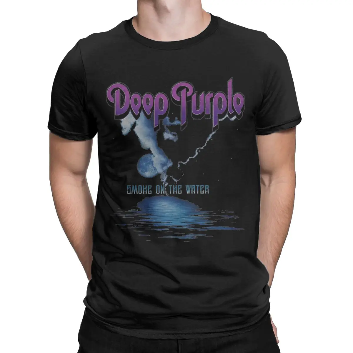 Deep Purple T-Shirt Men Funny Cotton Tees O Neck Short Sleeve T Shirt New Arrival Clothes