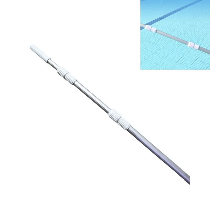 Portable Swimming Pool Skimmer, Aluminum Alloy Telescopic Handle Stick Joint For Brush Salvage Net Swimming Pool Tool