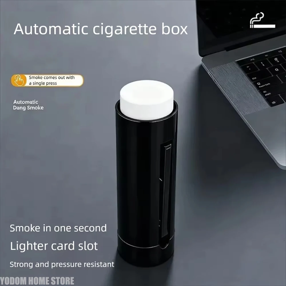 

Premium Super Cool Automatic Pop-Up Cigarette Case 7-Slot Storage One-Button Ejection Holder for Men’s Smoking Accessories