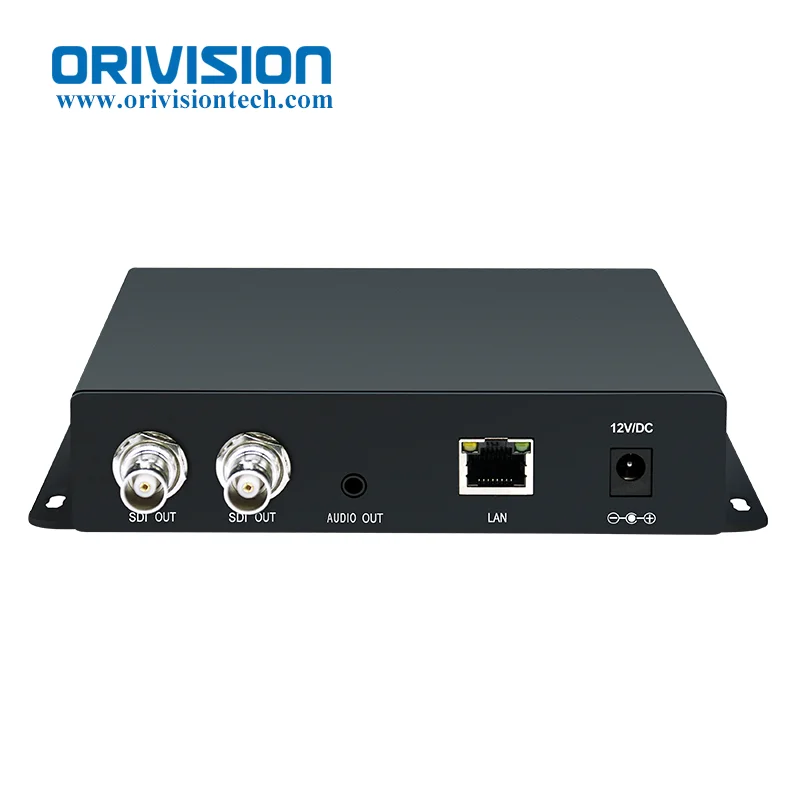 1080P60/59.94 Video Streaming Decoder Support Embedded RTMP Server H.265 IP SDI Decoder