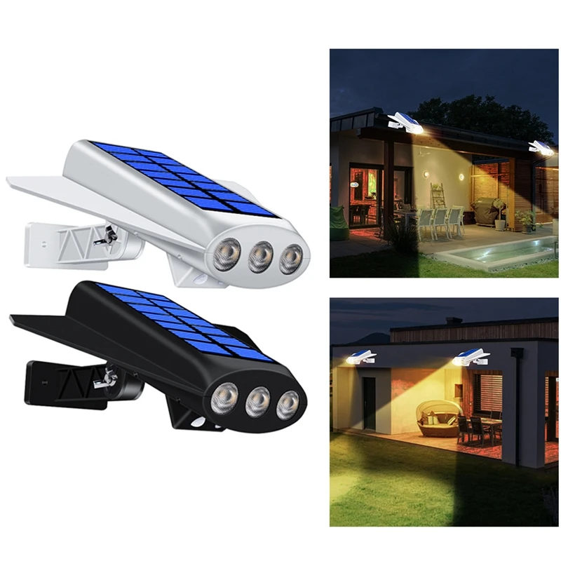 

HOT! Solar Garden Wall Light Outdoor Waterproof Solar LED Lamp Motion Sensor 2200Mah 2 Modes Security Yard