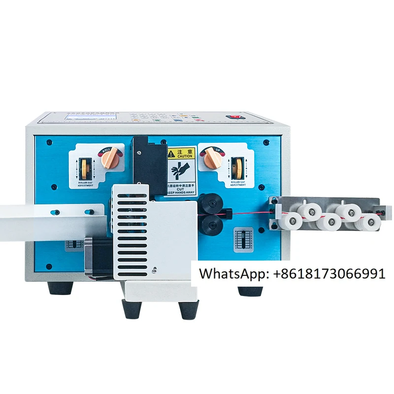 Computer electronic wire multi-core sheathed wire stripping machine, automatic wire cutting, peeling, offline twisting machine