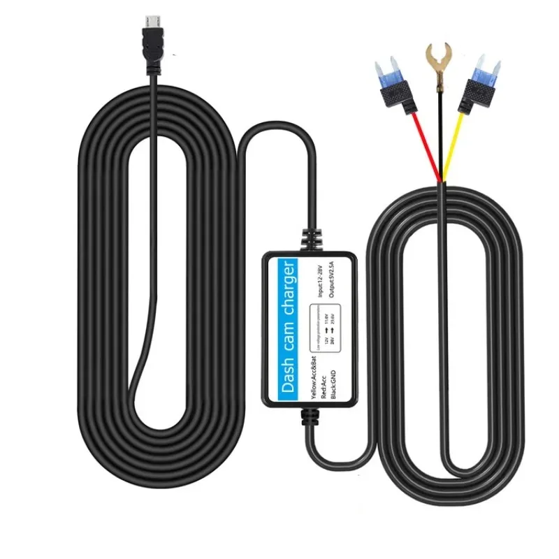 

Zza For Supply car voltage reducer cable, three-core cable, streaming media ACC time-lapse video recording, power cord dash cam