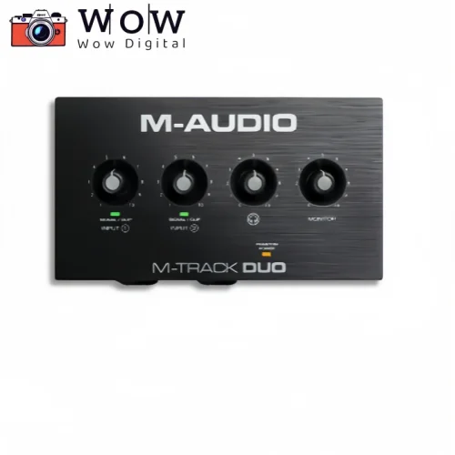 M-AUDIO M-Track DUO portable recording interface 2 in / 2 out with two Combo Crystal Preamps for MAC,PC or IOS