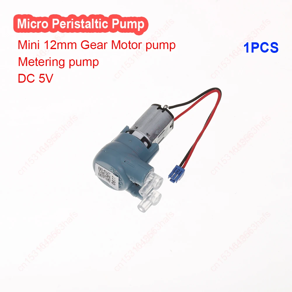 

Mini M20 Peristaltic Pump DC 5V Micro 12MM Planetary Reduction Motor Squeezing Pump Small Flow Liquid Metering Pump