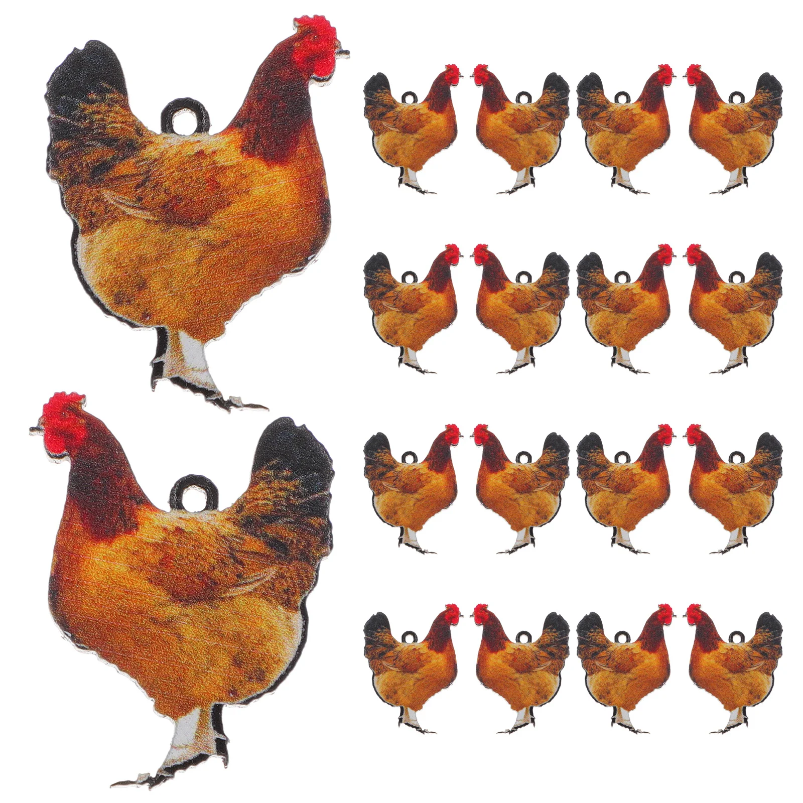 20Pcs Acrylic Animal Charms Pendant DIY Accessories for Jewelry Making Lightweight Cute Craft Supplies Animal Charms