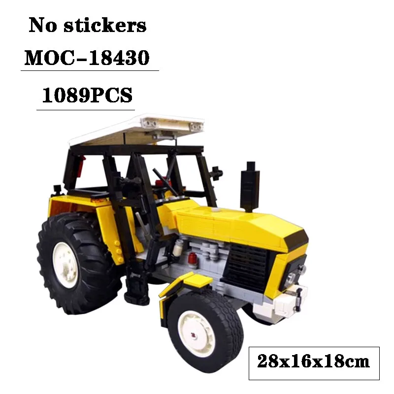 

Building block MOC-18430 agricultural tractor 1089PCS adult and children puzzle education birthday Christmas toy gift ornaments