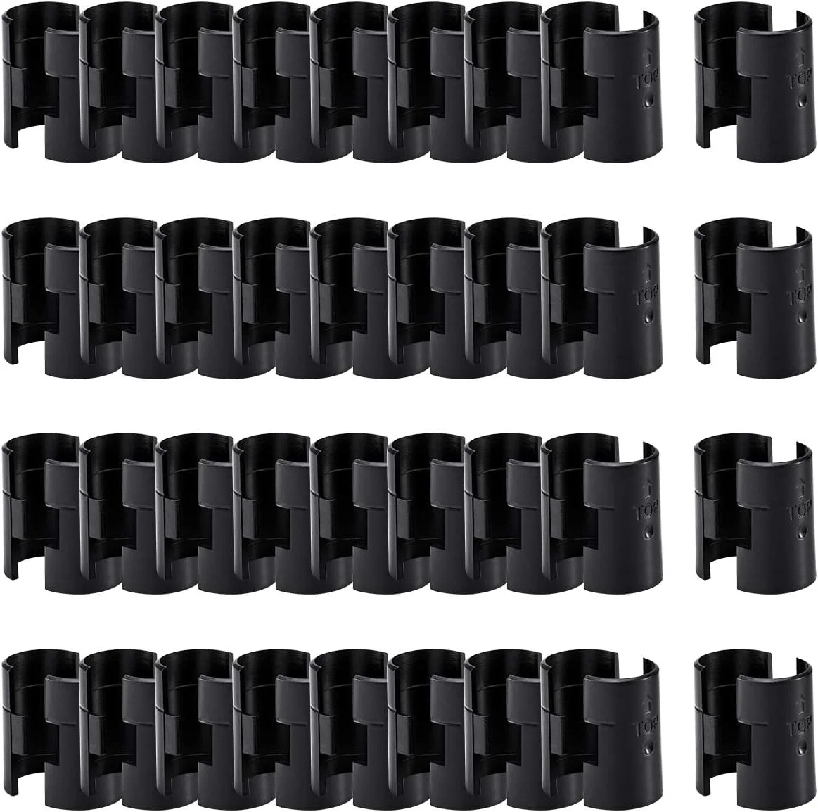 72 clipes de prateleira de fio dos pces para post 1 "-36 pares de substituições do grampo de bloqueio da cremalheira de fio para sistema de mangas de estantes de metal, plástico pa