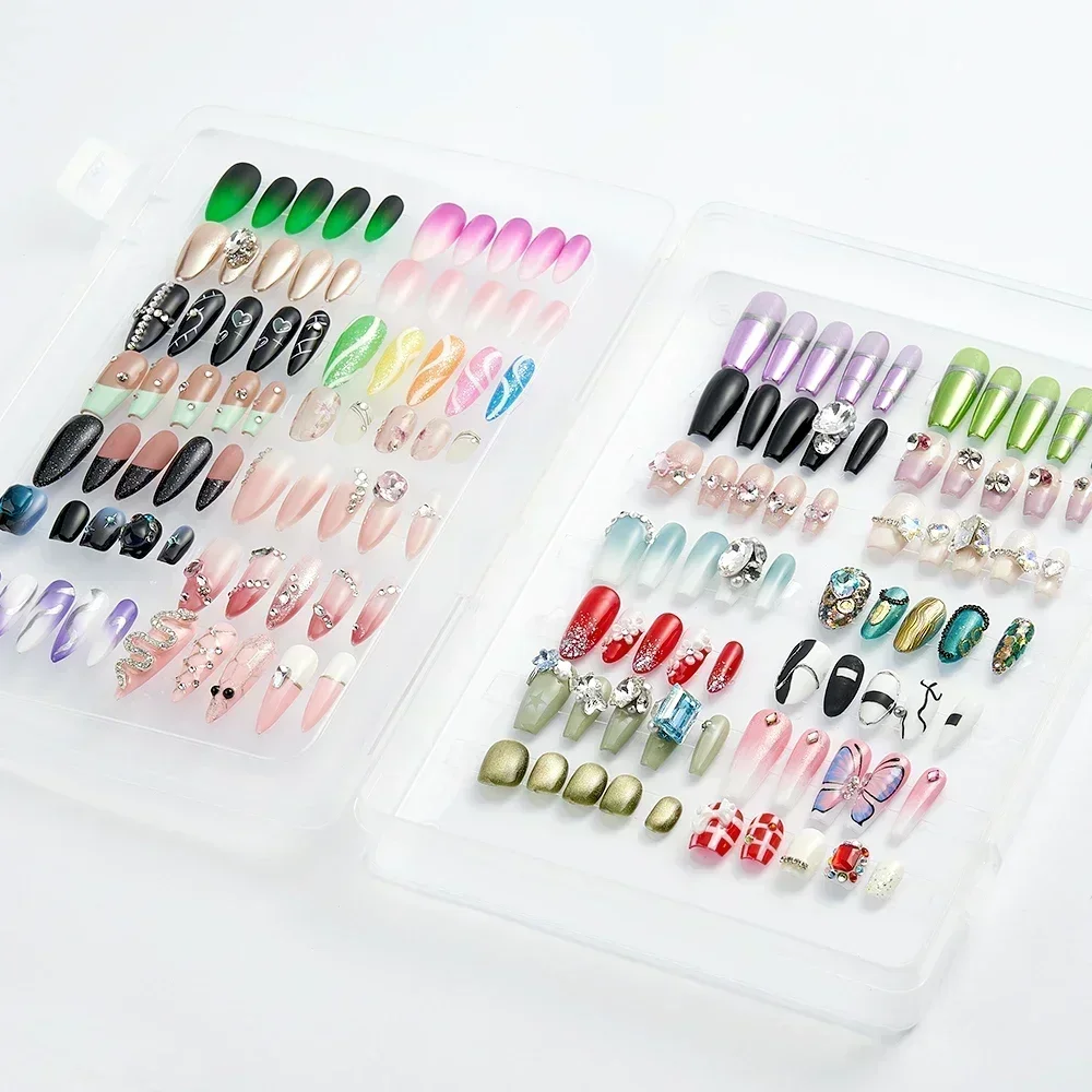

Nail Display Art Showing Shelf Gel Polish False Nails Manicure Collector Box Display Board Nail Tools Nail Organizer