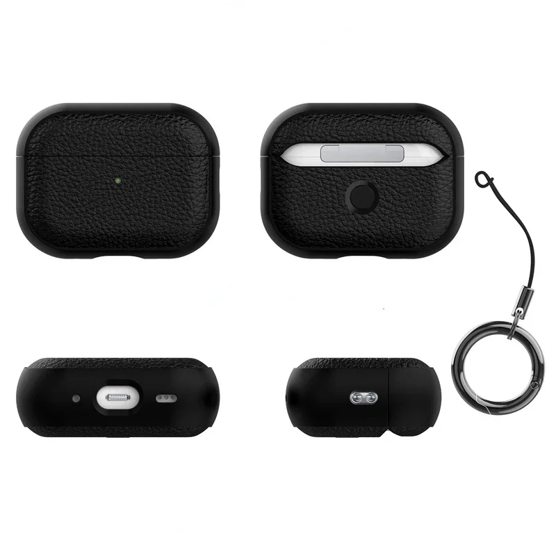 Caso Padrão Lychee para Airpods Pro, Acessórios de fone de ouvido Bluetooth, Protect Machine, Apple Cover, Airpods Pro 2, 3, 2, 1