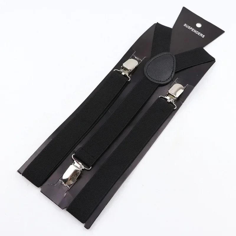 Herren-Hosenträger, strapazierfähig, hochelastisch, verstellbar, mit 3 starken Clips, ideal für Hochzeiten – Detail 6