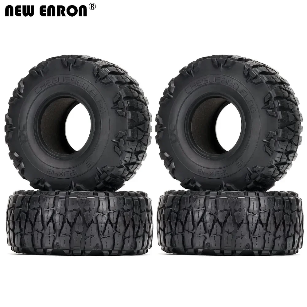 

NEW ENRON 2.2" Rubber Wheels Tyre Tires 123*50*48MM 4Pcs For RC Car Crawler 1/10 Axial RR10 90053 AX10 Wraith 90056 90048 YETI