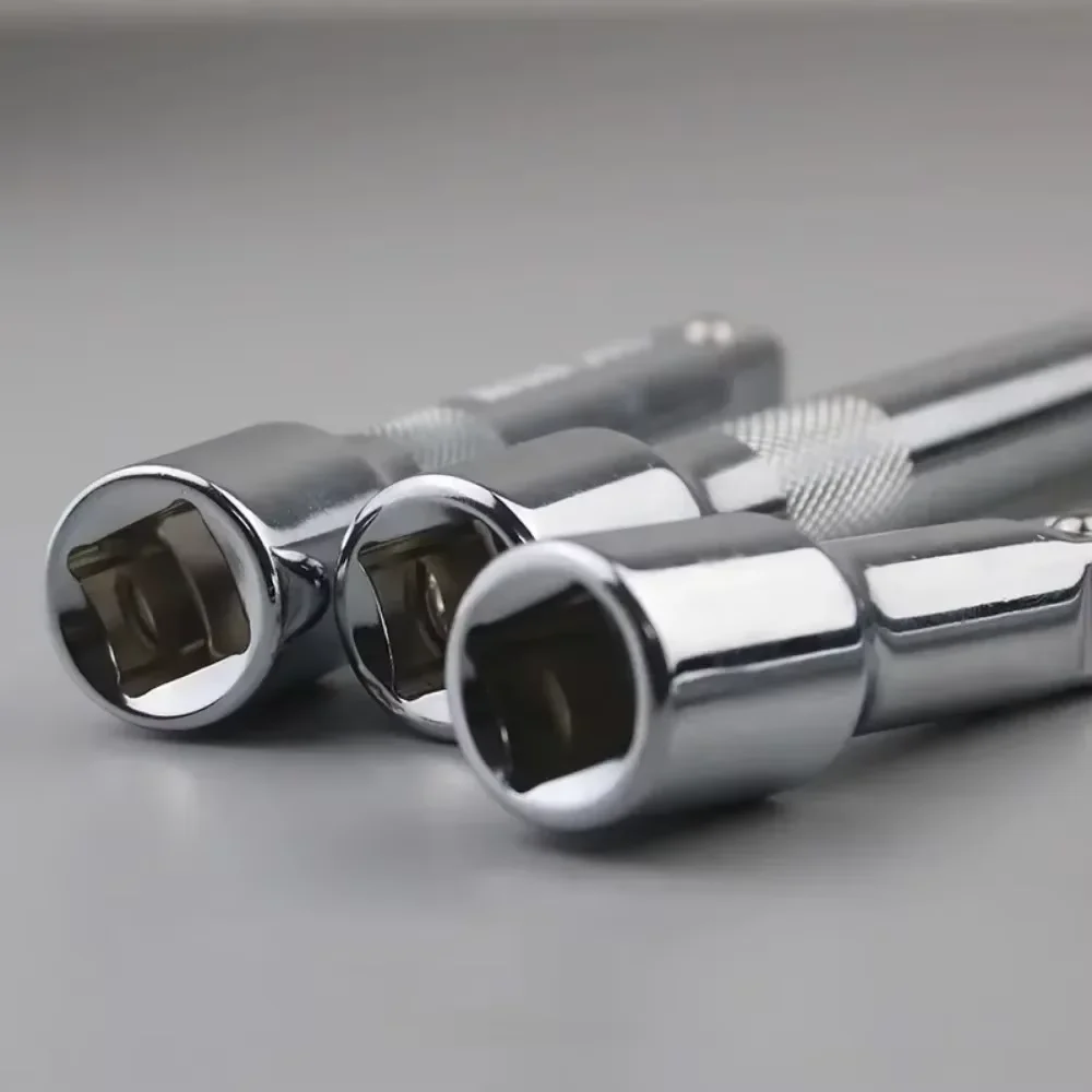 1/4" 3/8" 1/2" Drive Extension Set Socket Ratchet Wrench Extension Bar,50/100/150/250mm Ratchet Wrench Socket Extender Hand Tool image 2
