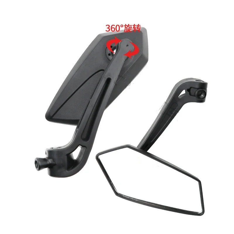 Motorcycle Mirrors 2Pcs/Pair E-Bike Rearview Mirrors Scooter Electrombile Back Side Mirror 8mm 10mm ABS Plastic Moto Accessories