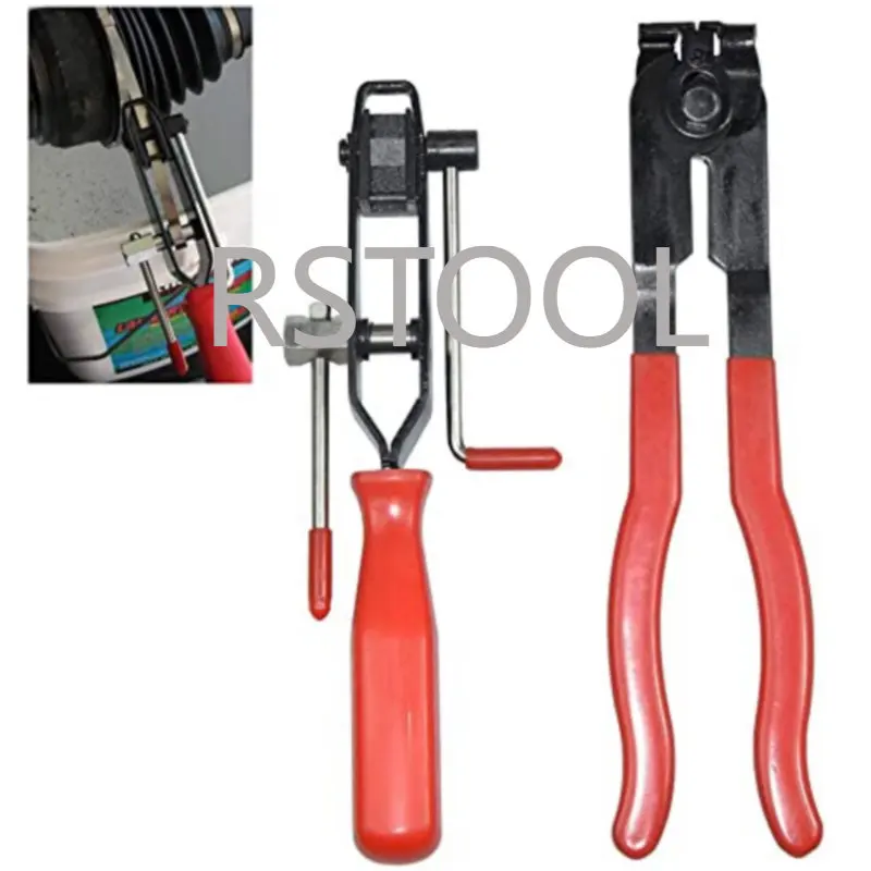 2pcs Auto Cv Joint Boot Clamps Pliers Car Banding Tools Kit Set