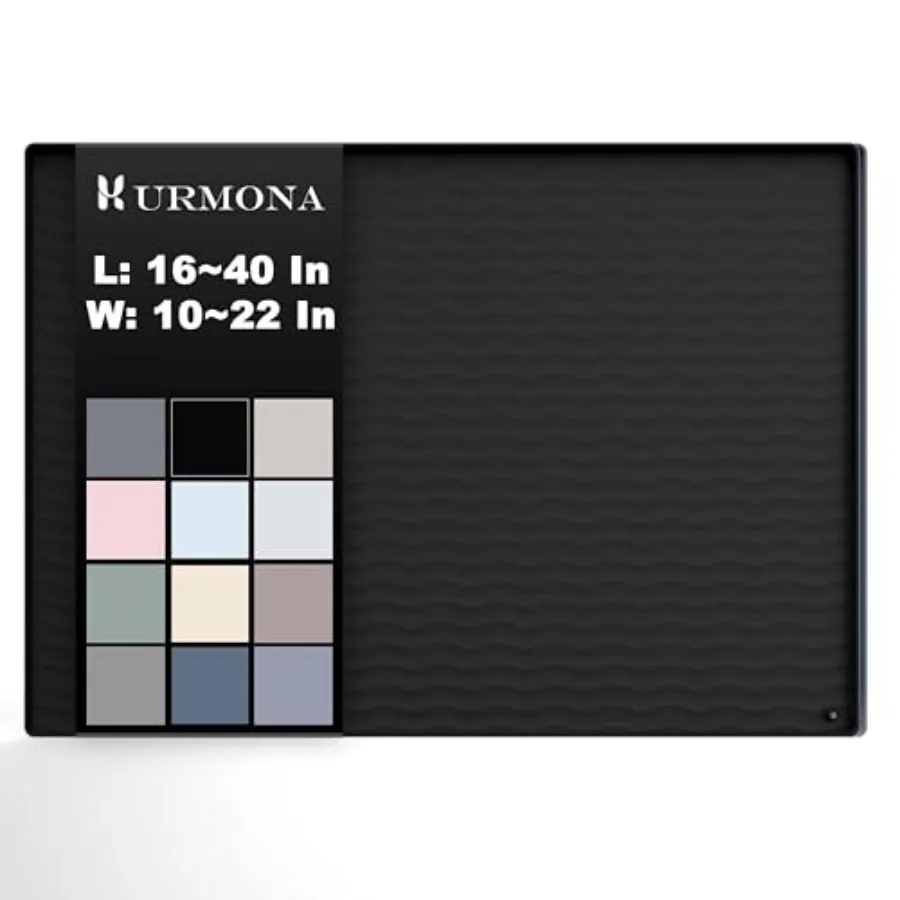 

19'' x 19'' Waterproof Silicone Under Sink Mat Cabinet and Counter Protector, Shelf Liner for Kitchen and Bathroom, Storage and