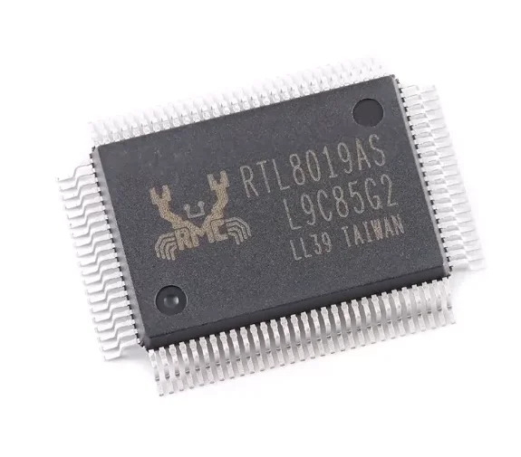 10adet New original RTL8019AS-LF packaged QFP100 with silk-screened 
