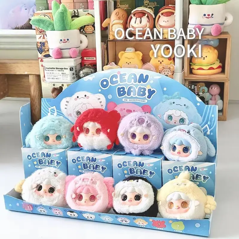 

New Yooki V6 Genuine Blind Box Mini Ocean Baby Series Vinyl Pendant Doll Yooki Bag Pendant Mystery Box Collect Toy Birthday Gift