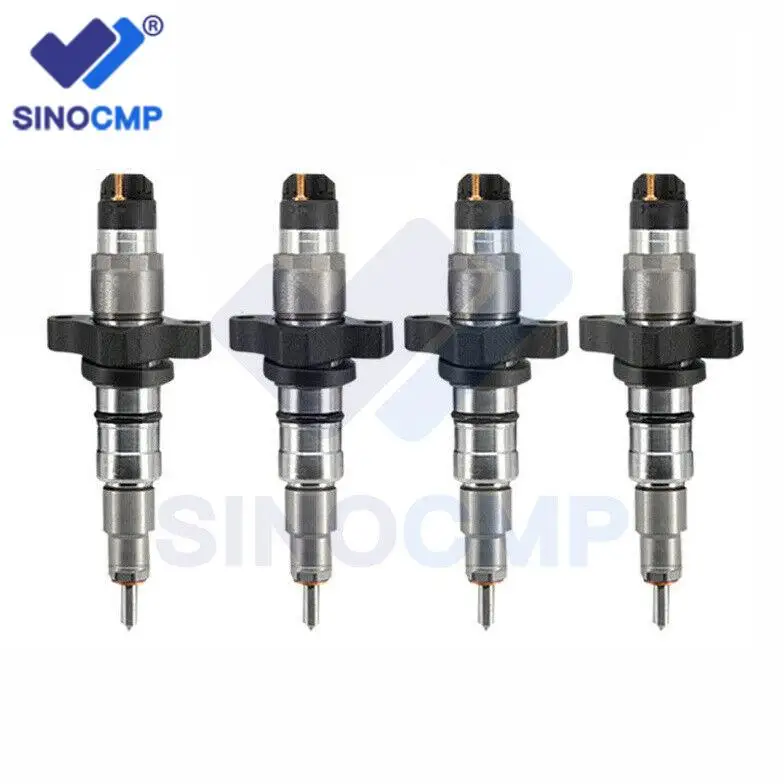 4PC Common Rail Diesel Injector set 0445120238 0986435505 5263316 For 2004-09 Dodge Ram Pick-up Truck Cummins Bosch 5.9L Engine