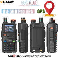 Baofeng UV-5RH Pro GPS Walkie Talkie Multi Band Falling Alarm VOX 1750Hz NOAA One Touch Search Frequency Update of UV-5RM Radios
