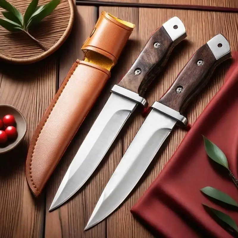 BAKULI Forged Pointed Knife Butcher's Butcher Specialized Knife, Sharp Boning Knife, Commercial Professional Meat Cutting Knife