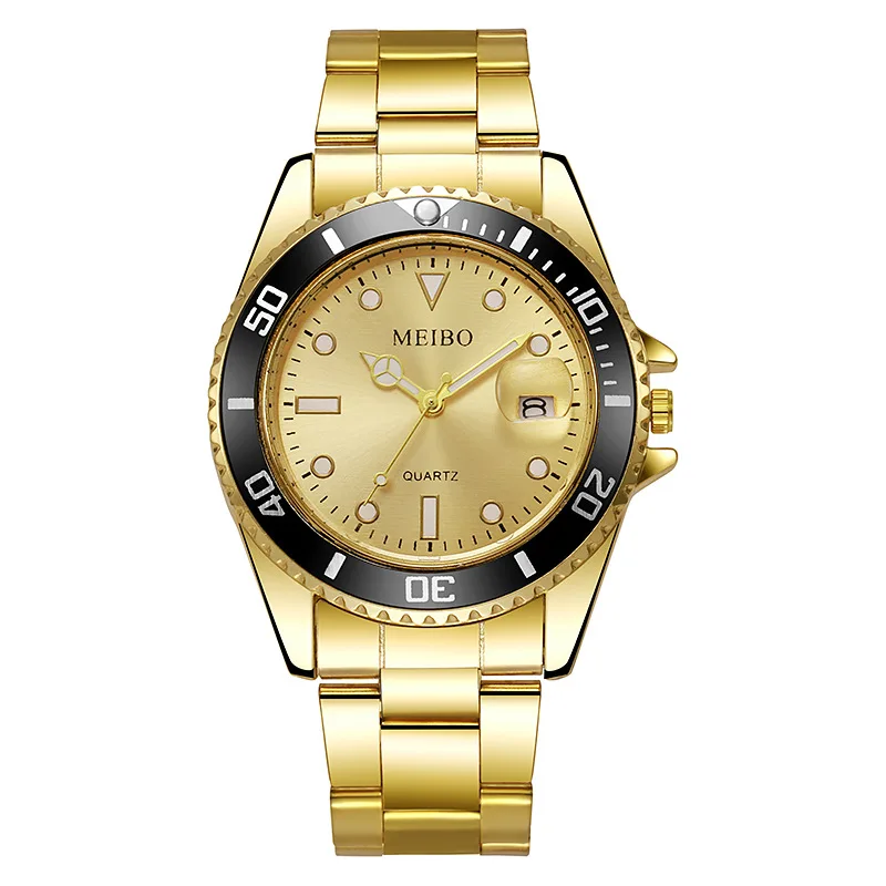 Fashion Men Business Watches Luxury Large Dial Calendar Watch Men's Quartz Wristwatch Reloj Hombre