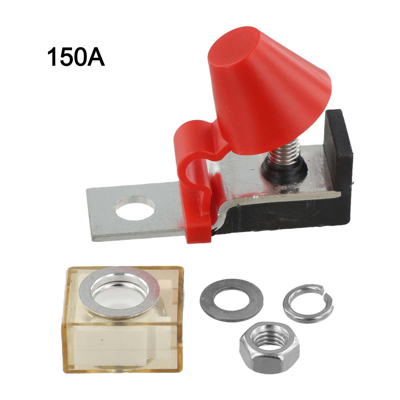 Black Red Fuse Block Kit Fuse Marine Fuse Block Quick Installation Wear-Resistant Material Practical And Reliable