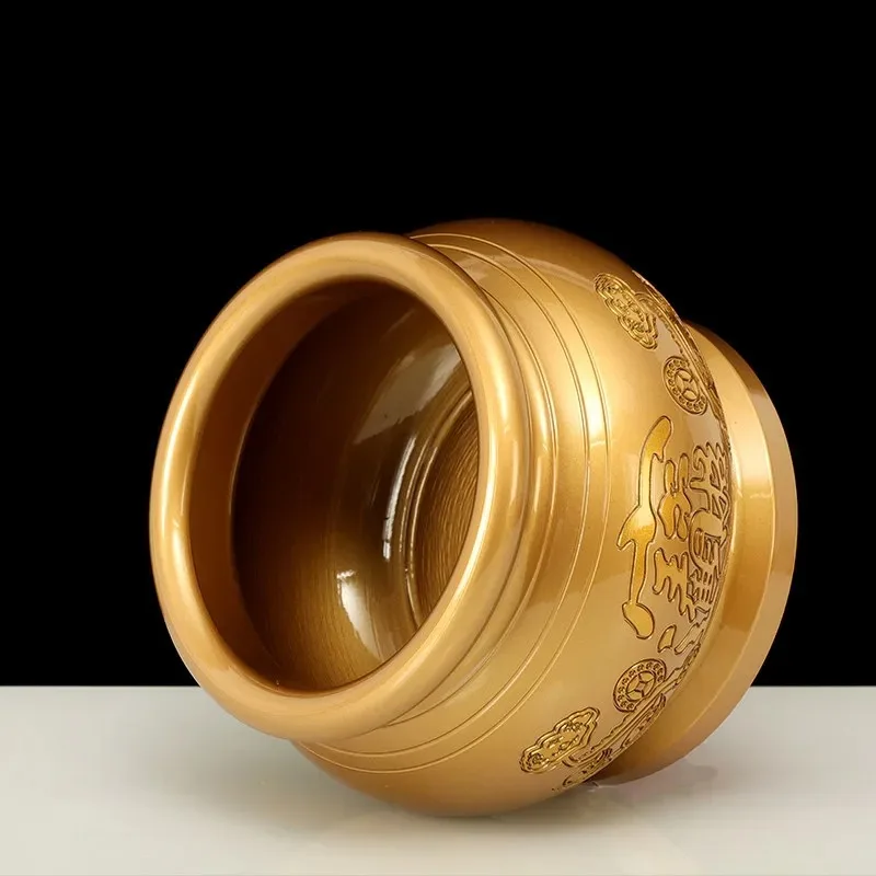 D20Brass Incense Burner Household Offering Incense To The God Of Wealth, Offering Incense To Buddha Burner