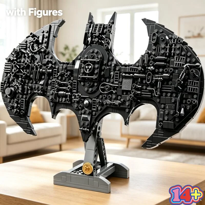 

Super Hero Mask Emblem 678PCS Building Blocks Set 76330 3D Wall Decor Display Model, STEM DIY Toy Birthday Gift for Adults