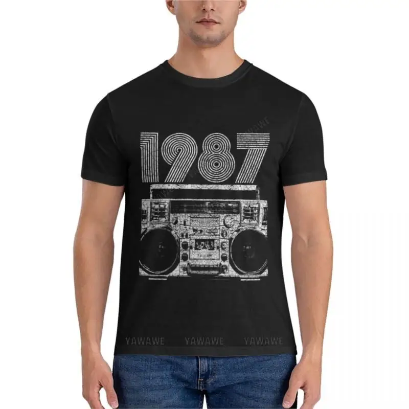 1987 Boombox Classic T-Shirt t shirts for men pack cute tops summer t-shirt men