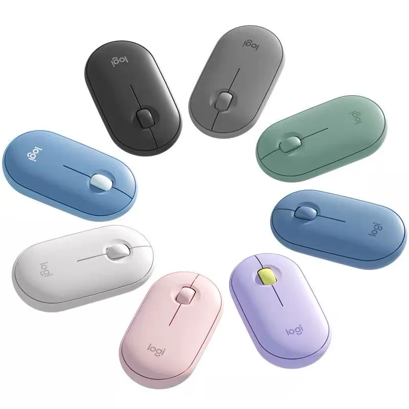 Logitech M350 Pebble Silent Mouse Portable Mini Wireless Mouse Multi Color Available For Laptop Mac Chromebook
