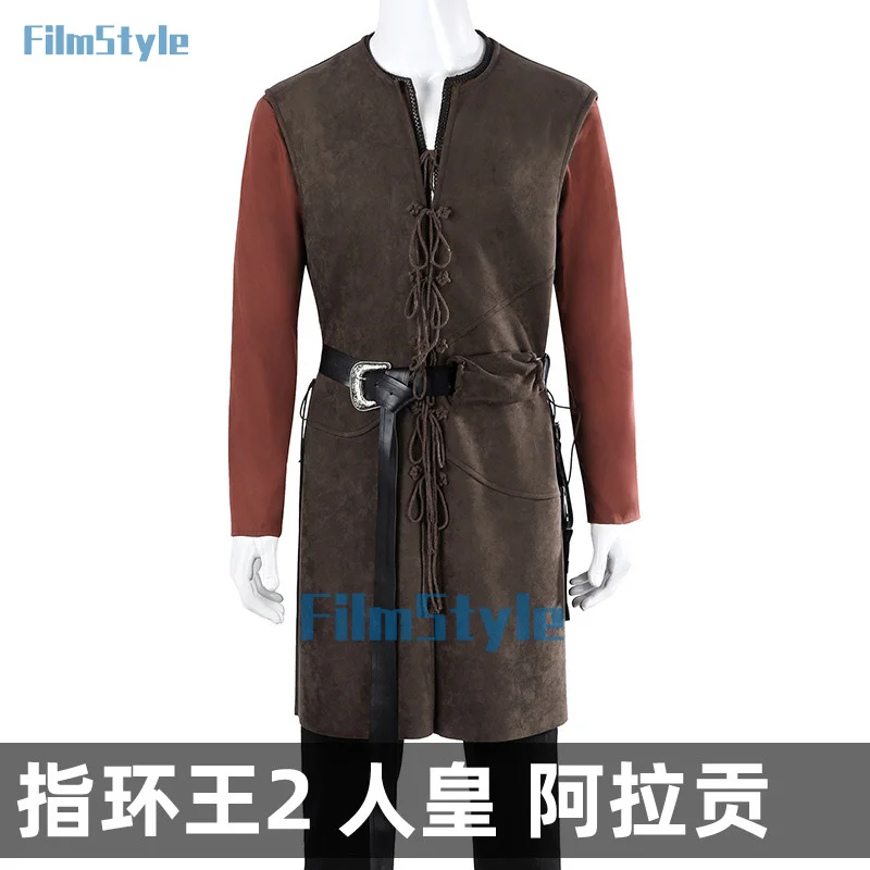 Lord of the Rings Aragorn Cosplay Costume Strider Estel Thorongil The Two Towers Outfit Full Set Halloween Dress Custom Size