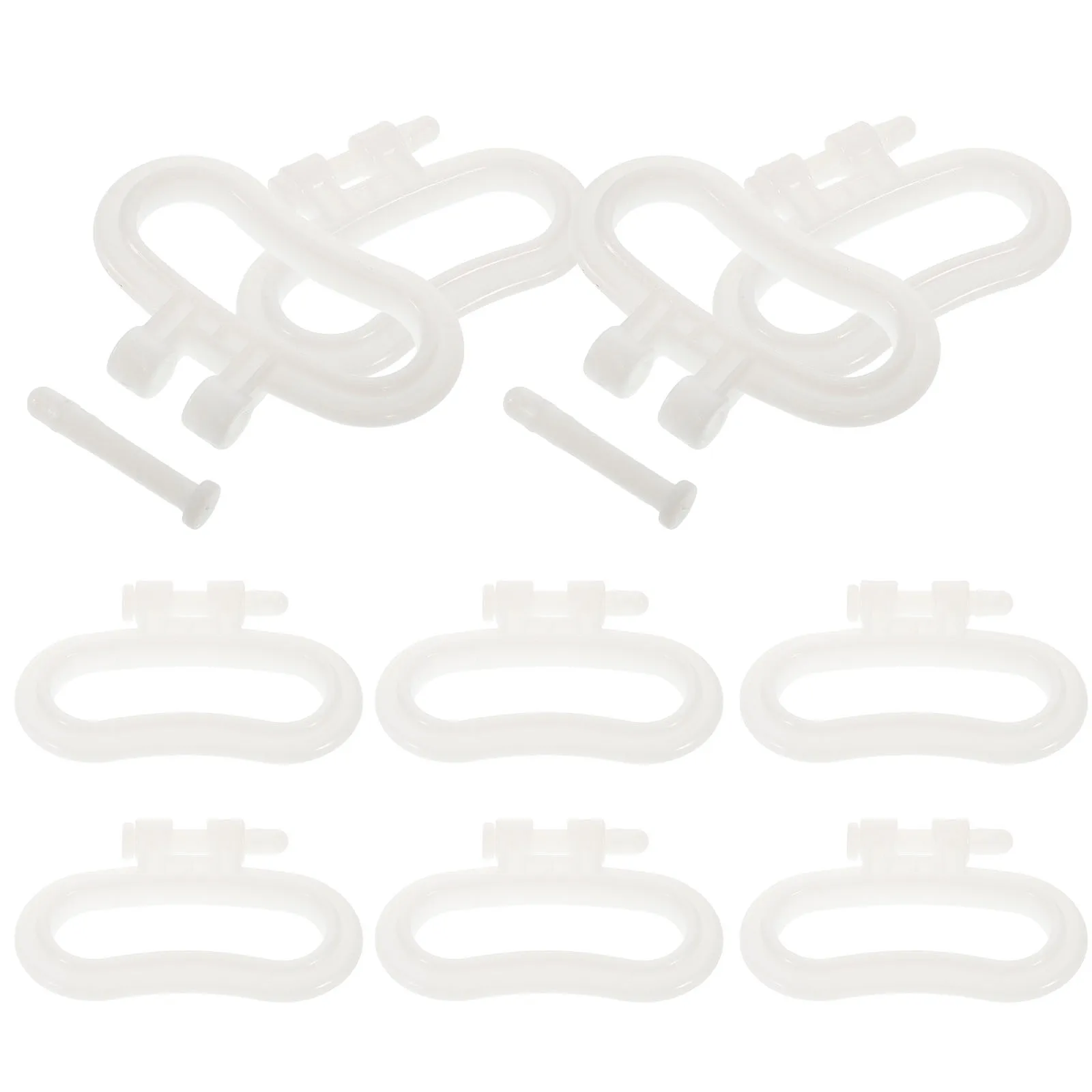 

10 pcs Plastic Bucket Handle Compact Pail Accessories White Ergonomic Grip Replacement for Bottled Beverage Carrier Home Factory