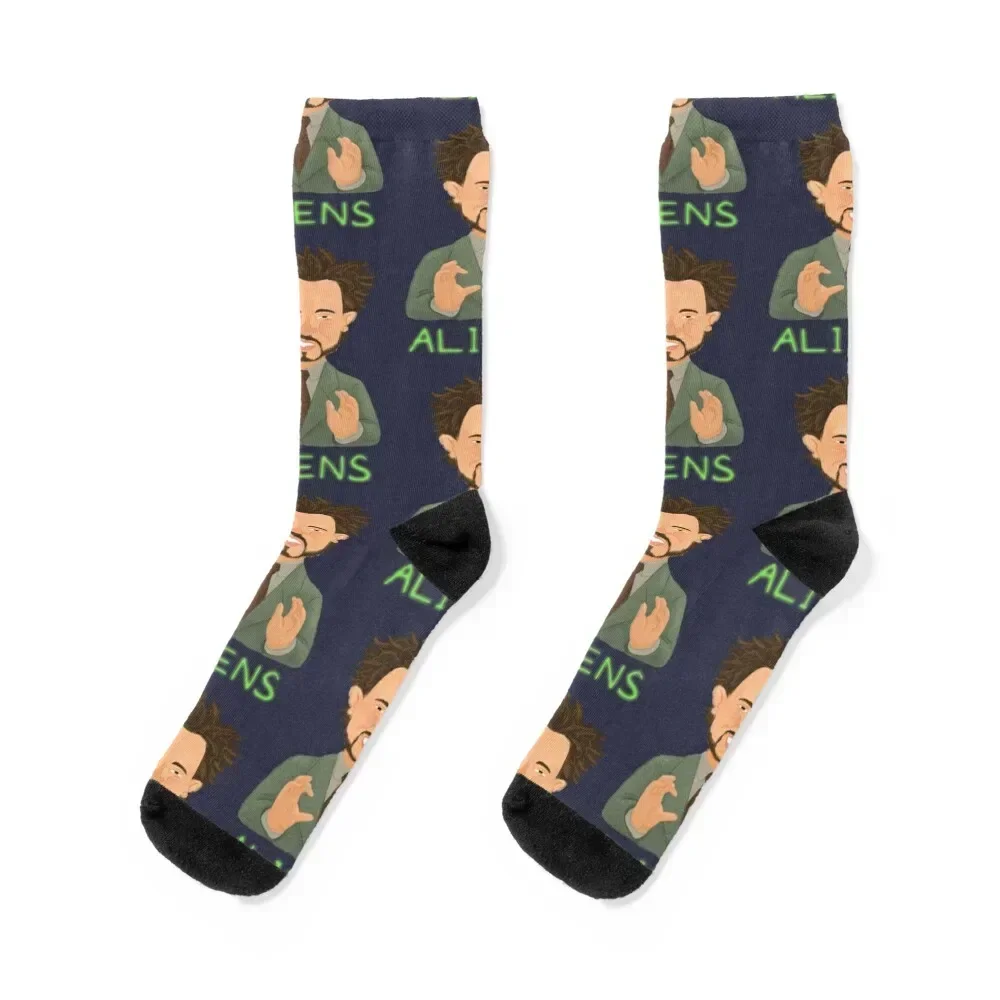 Ancient Aliens The Real Answer Socks gifts christmas stocking bright garter Socks Men Women's