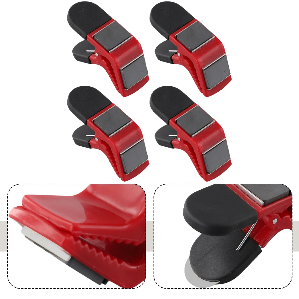 4PCS Magnetic Paint Brush Holder Clips Portable Multipurpose Tin Opener DIY Tool For Home Improvement Workshop Environments