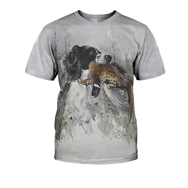 Hound Dog T-Shirts Dachshund Graphic 3D Print Men Women Casual Short Sleeve T Shirt Oversized Y2K Tees Harajuku Top Man Clothing