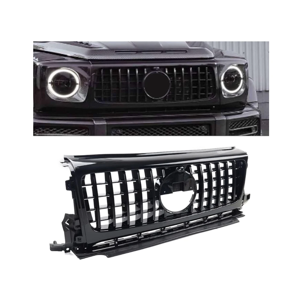 

Bumper Radiator Grille GTR Style Facelift Grilles for W464 G-Class G500 G550 2019-2022