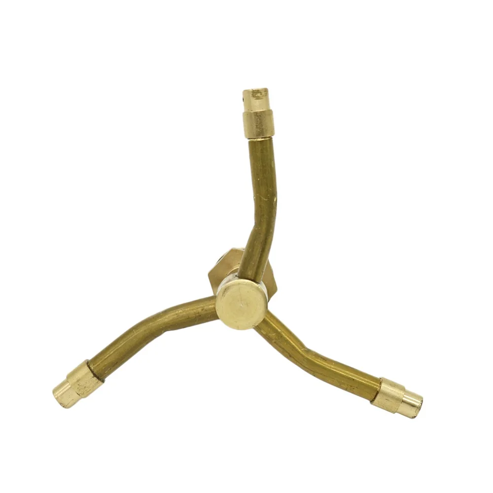 4 Arm 360°Automatic Rotary Whirling Sprinkler Garden Lawn Irrigation Watering Nozzle Spray Rotating Brass Sprayer