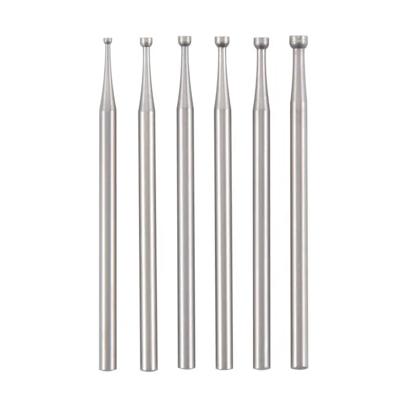 A67P-6 Pcs Round Cup Burr - 3/32Inch Shank Jewelry Making Burs Wire Rounder Bits