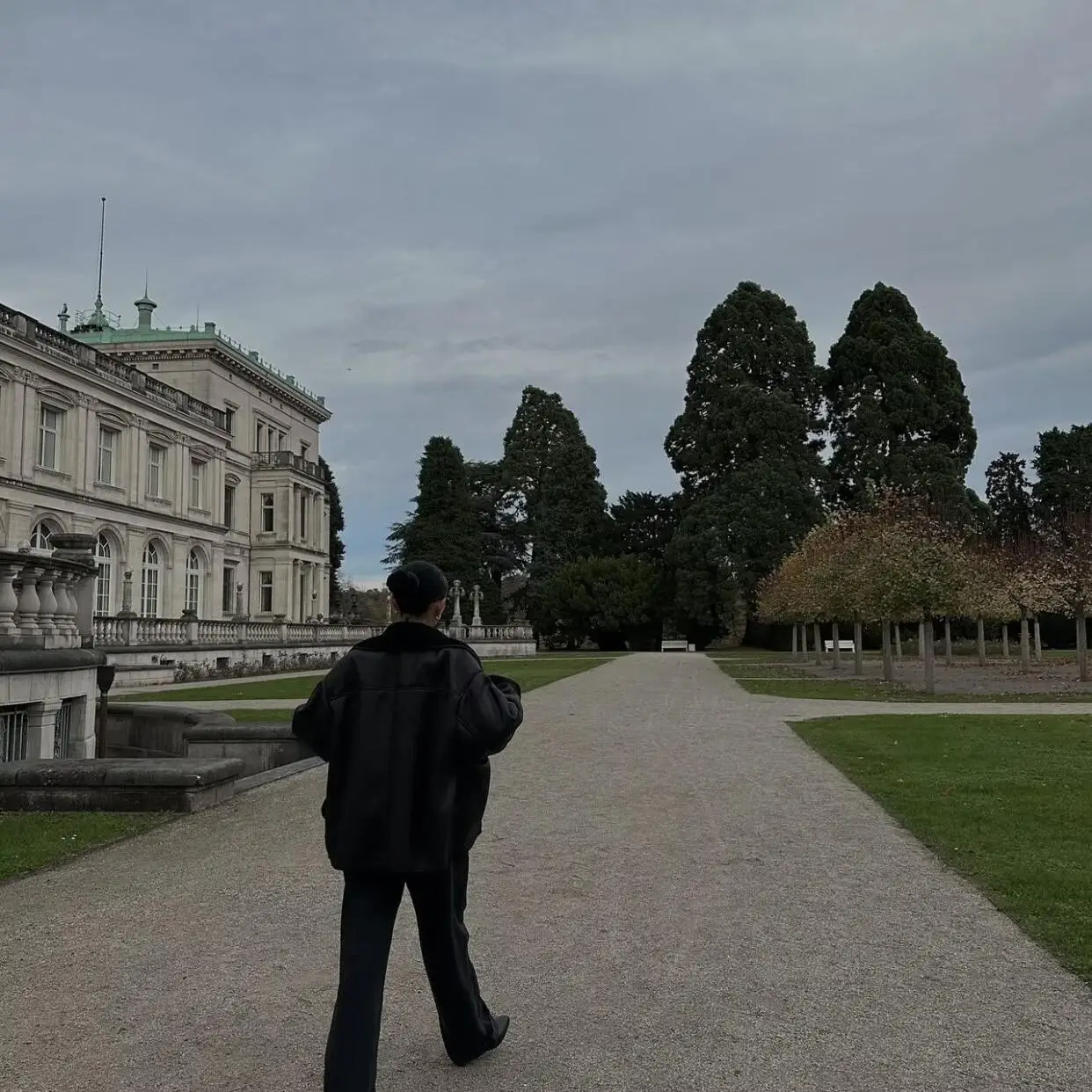 Double-Sided Leather-and-Fur Jaet Autumn 2024 Women's Faion Buttoned Versatile Outerwear Commute Sle Loose Fit Long Sve