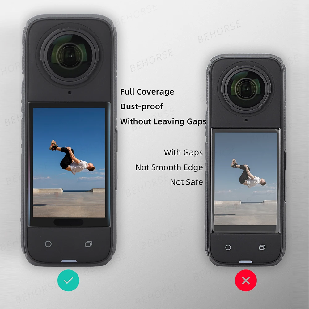 3D Gebogene Gehärtetem Glas Film Für Insta360 X5 Anti-scratch HD Screen Protector Film Für Insta360 X4 Sport Kamera Zubehör